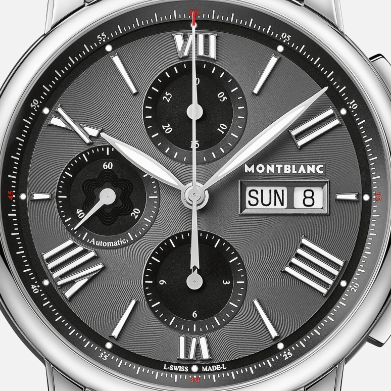 Montblanc,Star 43mm,43mm,Stainless Steel,Grey,Automatic,Chronograph,Date,Day,MB126103