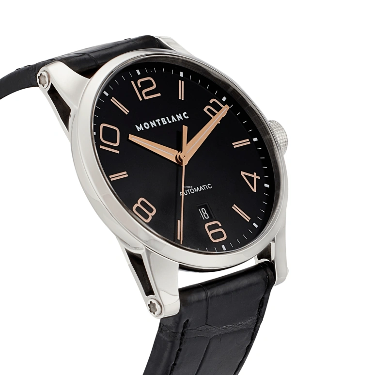 Montblanc,Timewalker 42mm,42mm,Stainless Steel,Black,Automatic,Day,42hours,101551