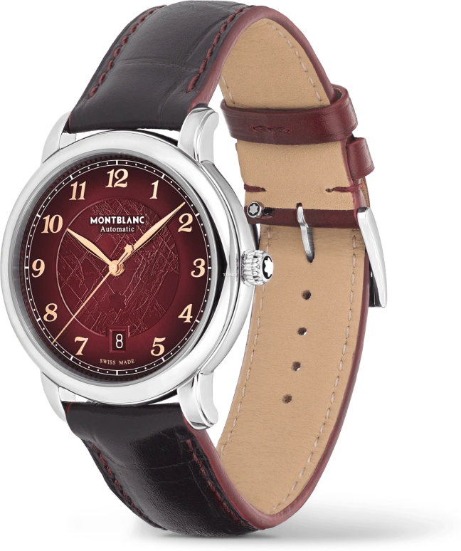 Montblanc,Star 39mm,39mm,Stainless Steel,Red,Automatic,Day,38hours,MB133243