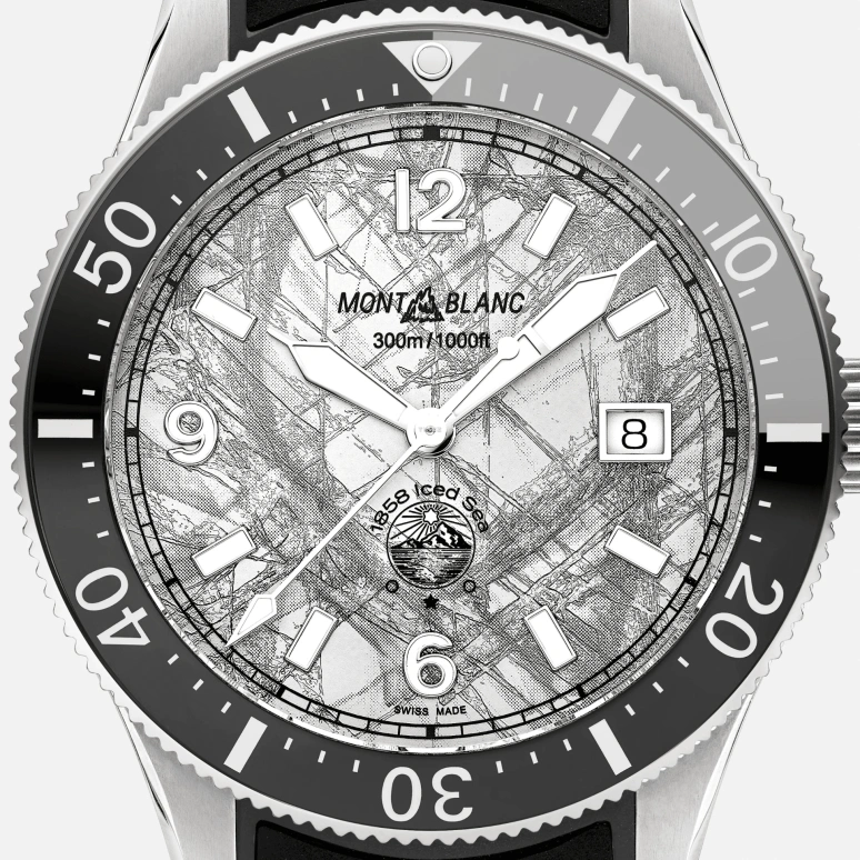 Montblanc,1858 41mm,41mm,Stainless Steel,Grey,Automatic,Day,Sapphire,Crystal Glass,MB133628