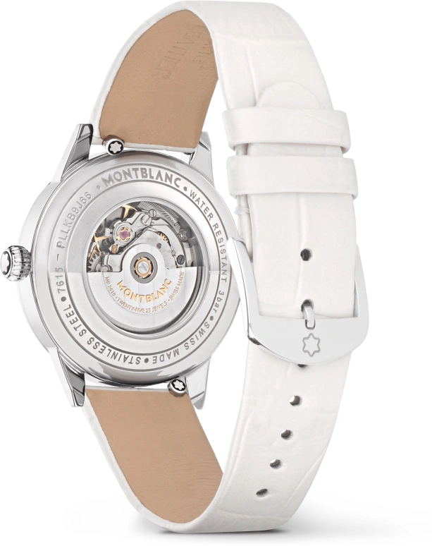 Montblanc,Boheme 30mm,30mm,Stainless Steel,Silver White,Automatic,Day,Sapphire,Crystal Glass,MB133305
