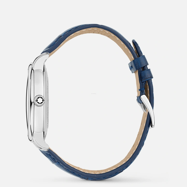 Montblanc,Star 39mm,39mm,Stainless Steel,Blue,Automatic,Day,Sapphire,Crystal Glass,MB129628