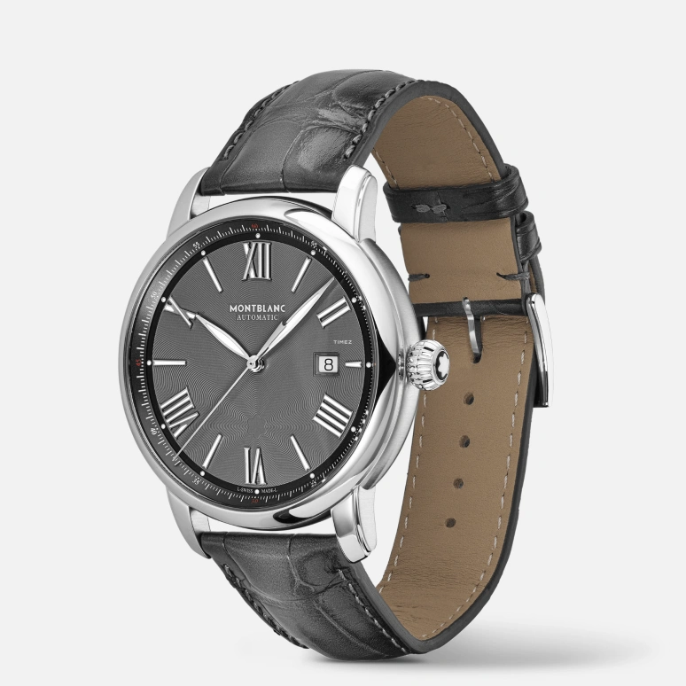 Montblanc,Star 43mm,43mm,Stainless Steel,Coal Gray,Automatic,Day,38hours,MB126105