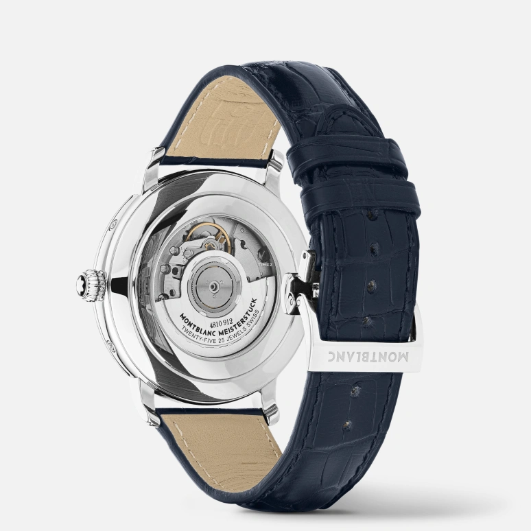 Montblanc,Star 42mm,42mm,Stainless Steel,Silver White,Automatic,Moonphase,Month,Date,Day,Round,Silver,MB118516