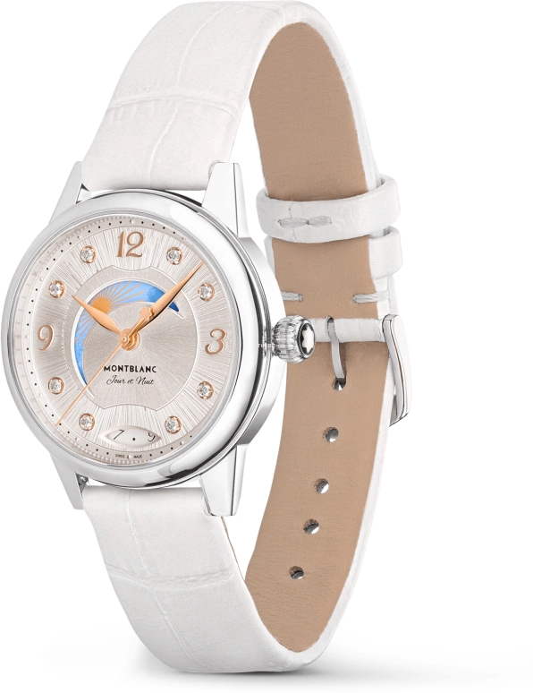 Montblanc,Boheme 30mm,30mm,Stainless Steel,Silver White,Automatic,Day,Day / Night Indication,MB133333