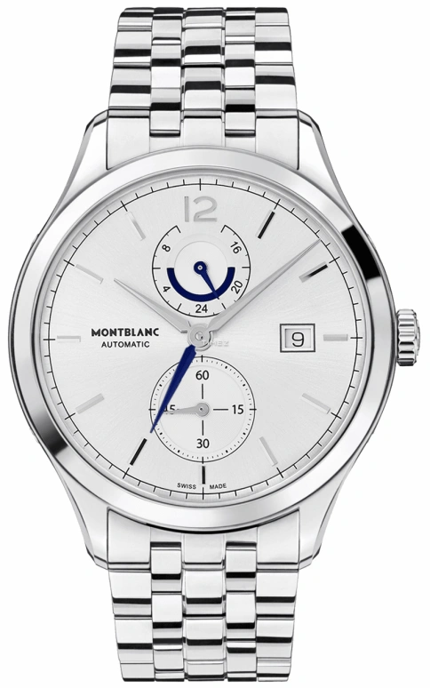 Montblanc,Heritage 41mm,41mm,Stainless Steel,Silver,Automatic,Day,Day / Night Indication,112648