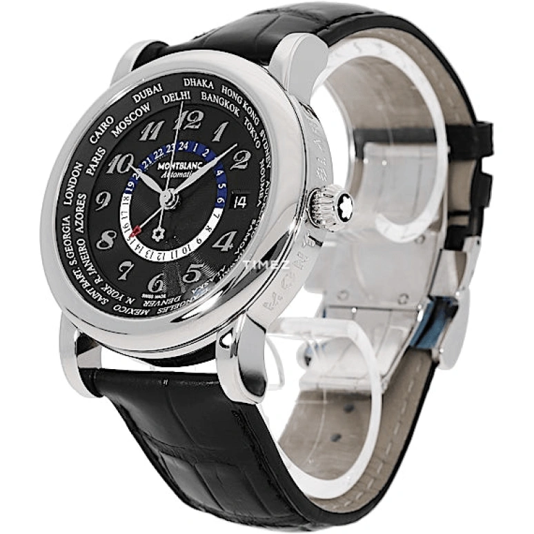 Montblanc,4810 42mm,42mm,Stainless Steel,Black,Automatic,Day,World Time,Day / Night Indication,106464