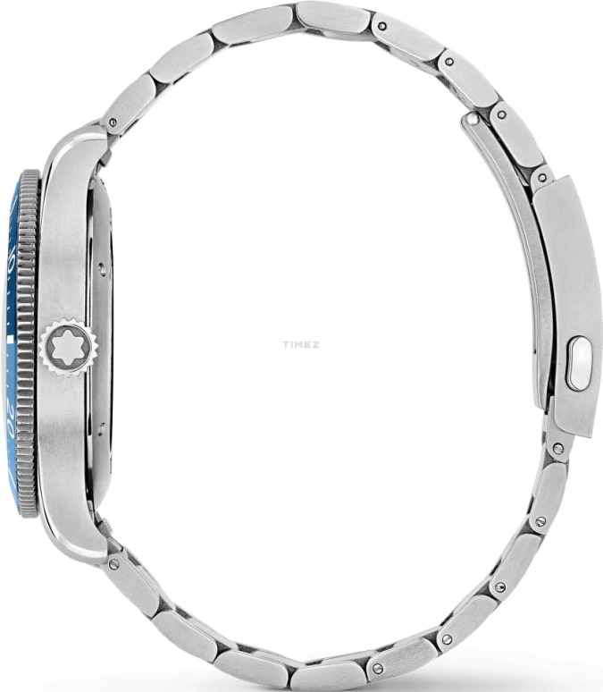 Montblanc,Iced Sea 41mm,41mm,Stainless Steel,Ceramic,Blue,Automatic,Day,38hours,MB129369