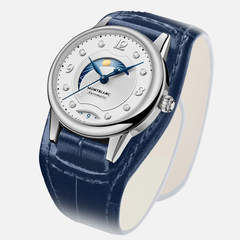 Montblanc,Boheme 30mm,30mm,Stainless Steel,Silver White,Automatic,Day,Day / Night Indication,MB127361