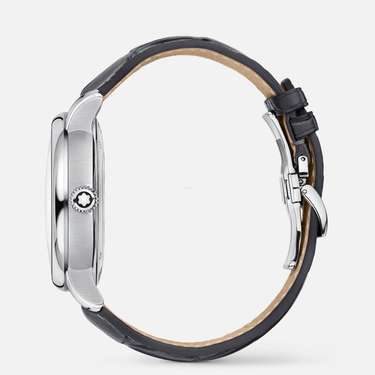 Montblanc,Star 43mm,43mm,Stainless Steel,Black,Automatic,World Time,Day / Night Indication,MB128675
