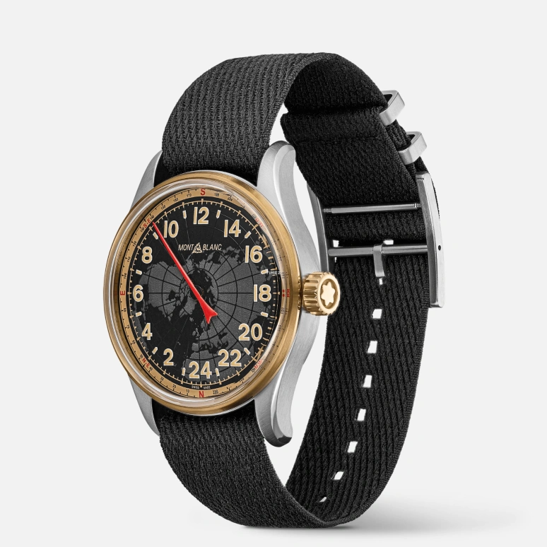 Montblanc,1858 42mm,42mm,Stainless Steel,Black,Automatic,day-night-indication,MB126007