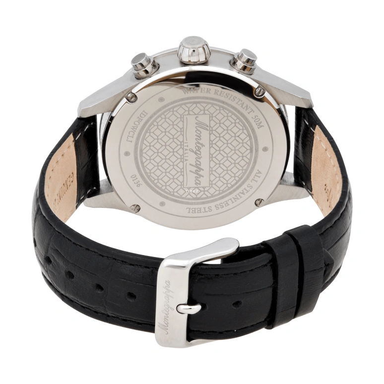 Montegrappa,Fortuna 42mm,42mm,Stainless Steel,White,Quartz,Chronograph,Day,IDFOWCLJ