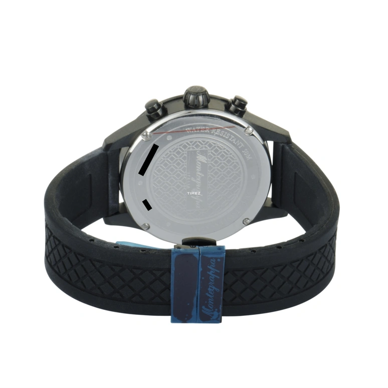 Montegrappa,Fortuna 42mm,42mm,Stainless Steel,Black,Quartz,Chronograph,Day,IDFOWCSR