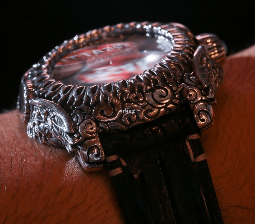 Montegrappa,Guardian Angel ,Stainless Steel,White,Automatic,Day,Sapphire,IDANWASD