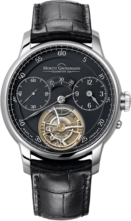 Moritz Grossmann,Benu 44.50mm,44.50mm,White Gold,Black,Handwound,Tourbillon Escapement,72hours,MG,MG-000779