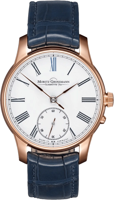 Moritz Grossmann,Atum 41mm,41mm,Rose Gold,White,Handwound,42hours,In-house Caliber,MG,MG-000804