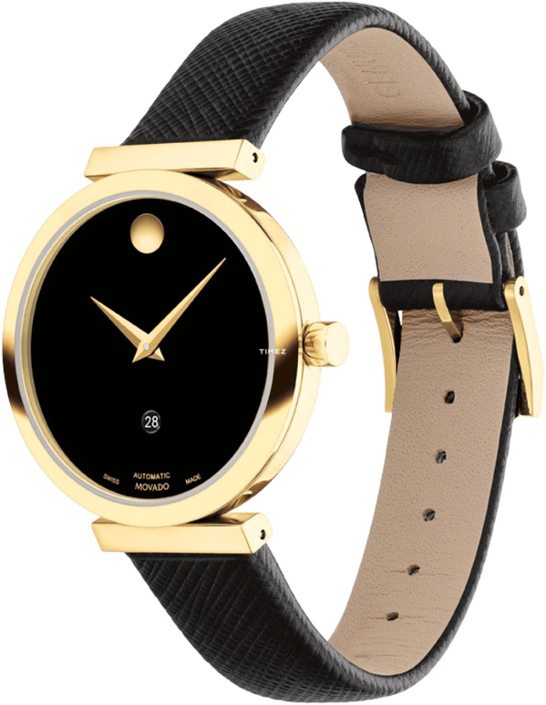 Movado,Museum Classic 32mm,32mm,Stainless Steel,Black,Automatic,Day,Sapphire,0607676