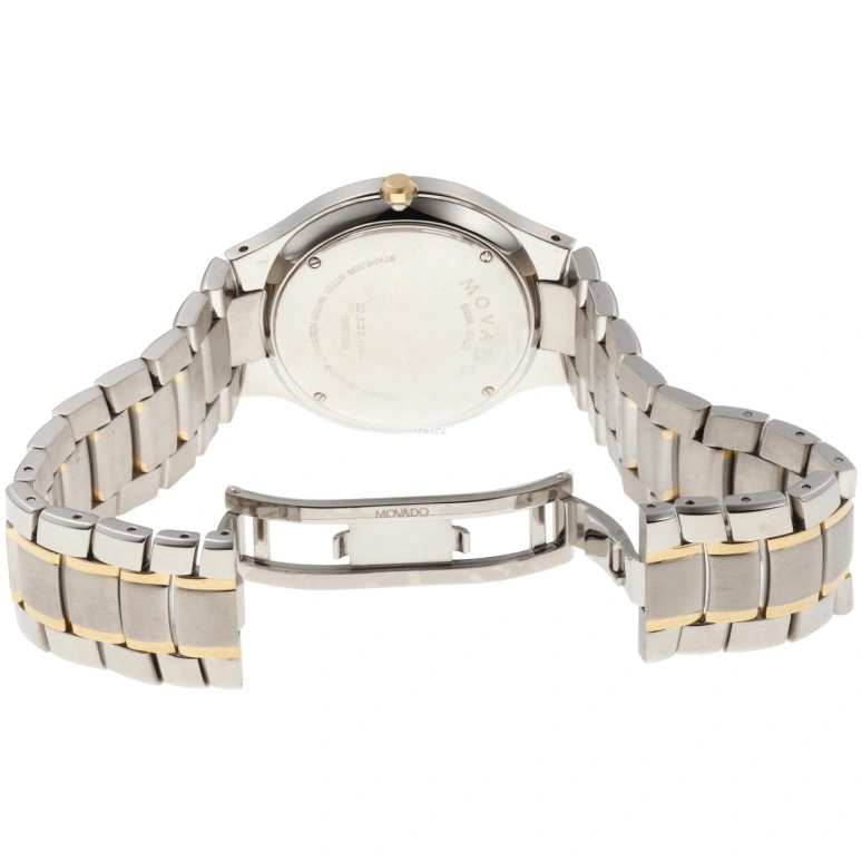Movado,Serio 38mm,38mm,Stainless Steel,Bi-color,Black,Quartz,Sapphire,Crystal Glass,Round,0606388 