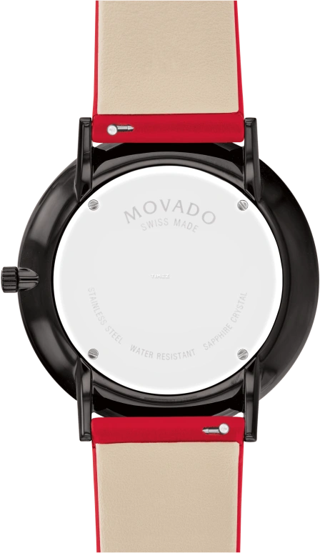 Movado,Modern 47 40mm,40mm,Stainless Steel,Red,Quartz,Sapphire,Crystal Glass,Round,0607429