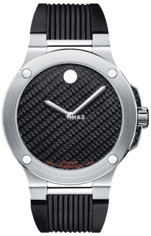 Movado,Sportivo 44mm,44mm,Stainless Steel,Carbon,Black,Automatic,Sapphire,Crystal Glass,Round,0606390 