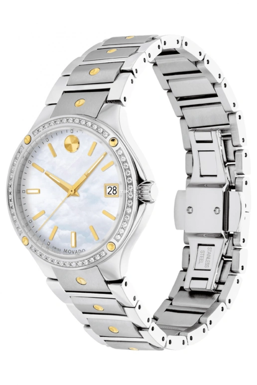 Movado,Movado SE 32mm,32mm,Stainless Steel,White,Quartz,Day,Sapphire,0607517