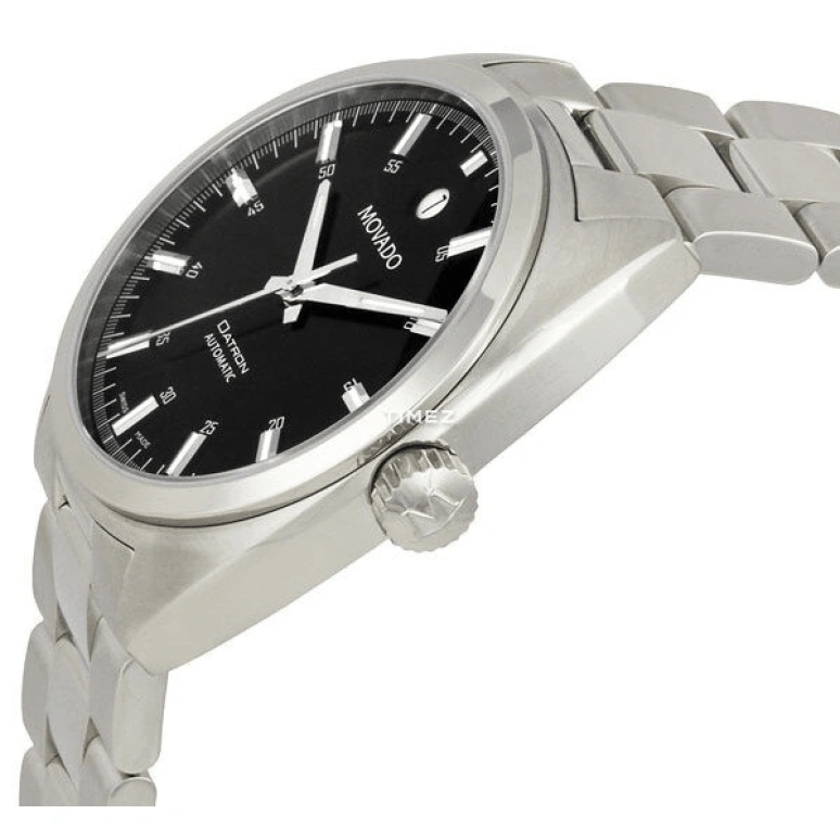 Movado,Datron 38mm,38mm,Stainless Steel,Black,Automatic,Day,Sapphire,Crystal Glass,0606359 