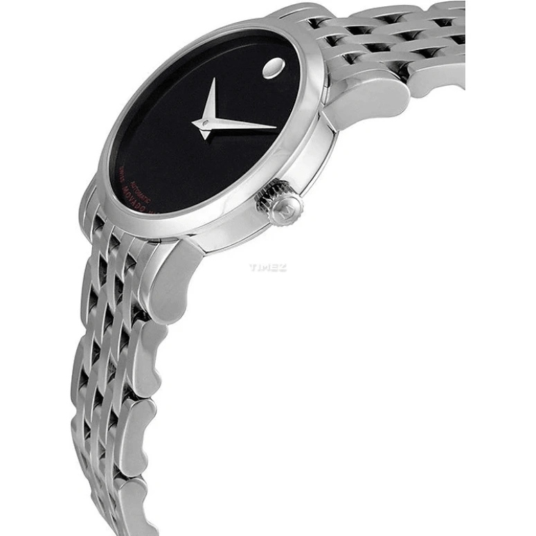Movado,Red Label 28mm,28mm,Stainless Steel,Black,Automatic,Sapphire,Crystal Glass,Round,0606107 