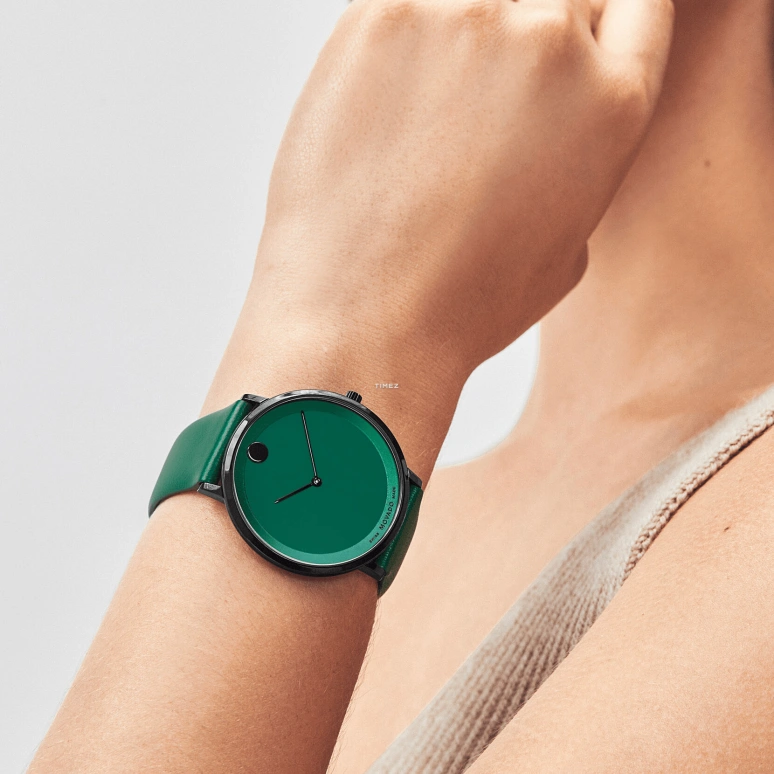 Movado,Modern 47 40mm,40mm,Stainless Steel,Green,Quartz,Sapphire,Round,0607642