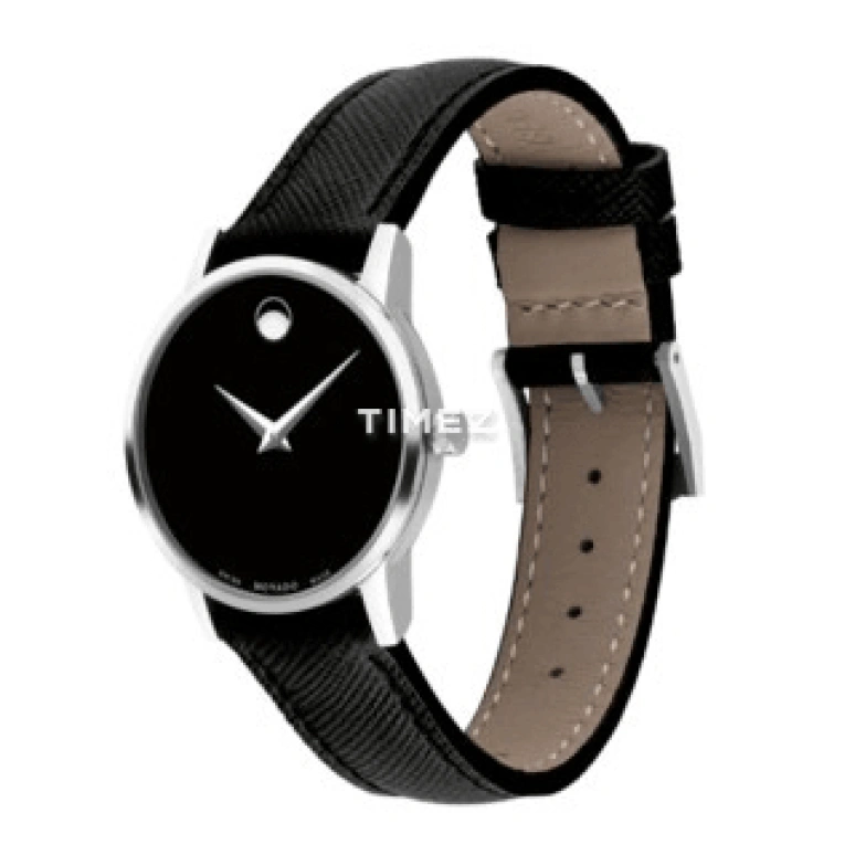 Movado,Modern Classic 28mm,28mm,Stainless Steel,Black,Quartz,Sapphire,Crystal Glass,Round,0607115