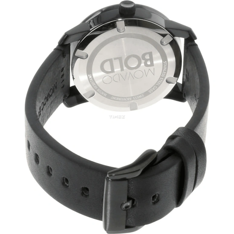 Movado,Movado BOLD 42mm,42mm,Composite,Stainless Steel,Black,Quartz,Crystal Glass,Round,3600307