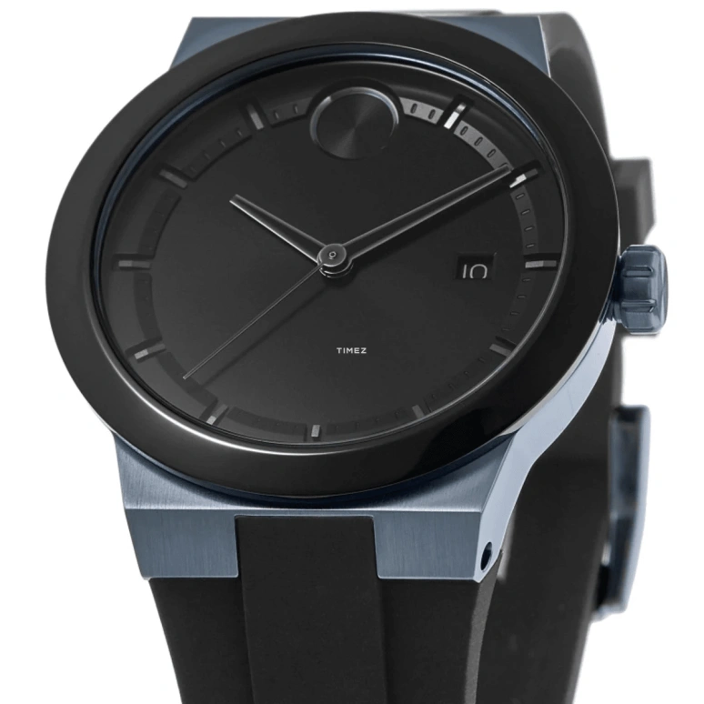 Movado,Movado BOLD 42mm,42mm,Stainless Steel,Ceramic,Black,Quartz,Day,Crystal Glass,3600626