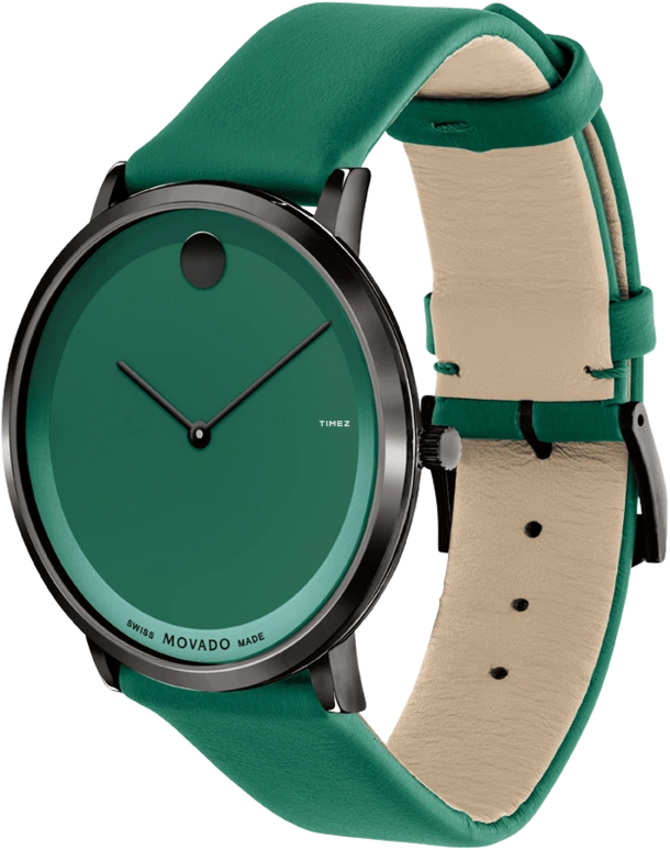 Movado,Modern 47 40mm,40mm,Stainless Steel,Green,Quartz,Sapphire,Round,0607642
