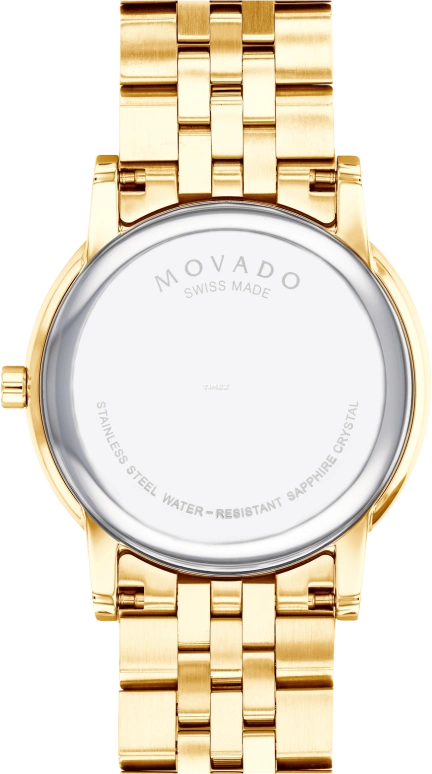 Movado,Museum Classic 40mm,40mm,Stainless Steel,Black,Quartz,Sapphire,Round,0607203