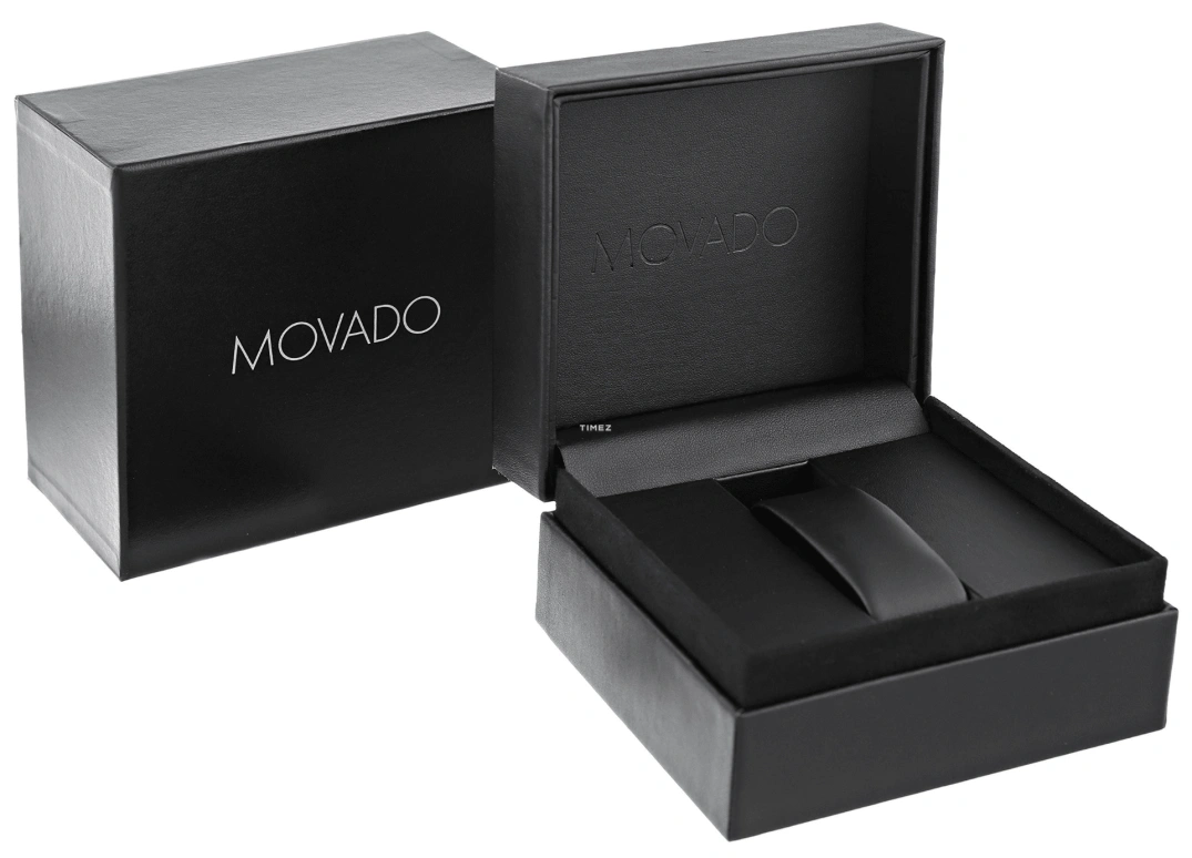 Movado,Circa 42mm,42mm,Stainless Steel,Black,Quartz,Chronograph,Day,0606803 