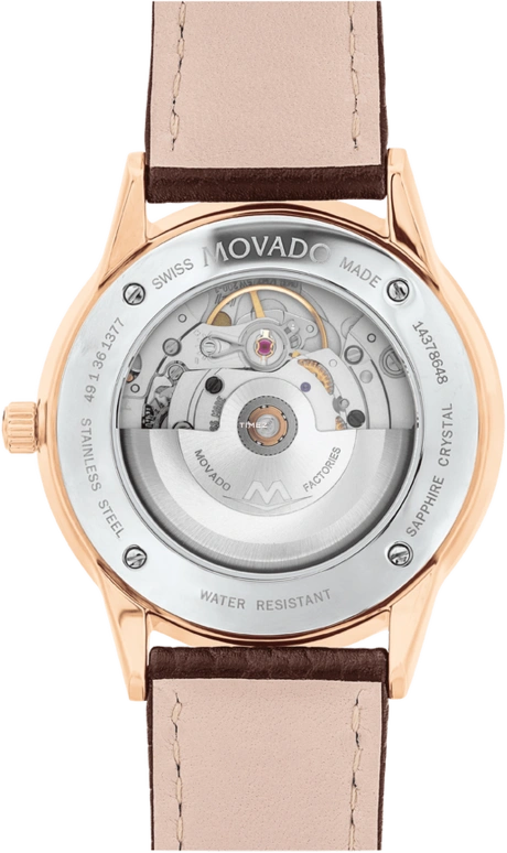 Movado,1881 Automatic 39mm,39mm,Stainless Steel,Blue,Automatic,Day,Round,0607617