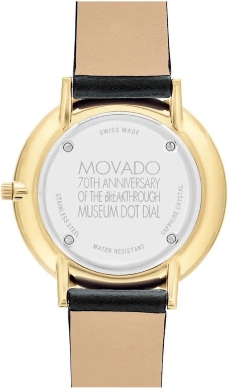Movado,Museum Classic 35mm,35mm,Stainless Steel,Black,Quartz,Sapphire,Crystal Glass,Round,0607137