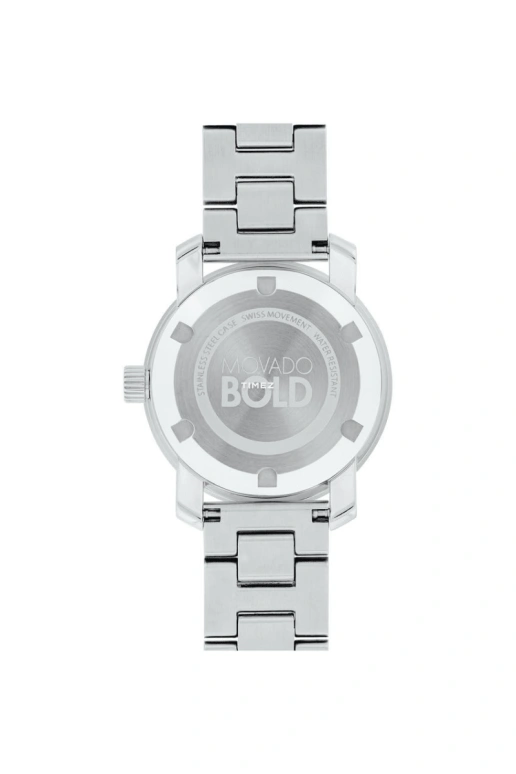 Movado,Movado BOLD 30mm,30mm,Stainless Steel,Silver,Quartz,Crystal Glass,Round,3600433