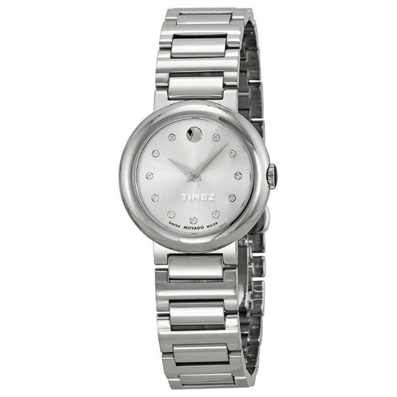 Movado,Cerena 26.50mm,26.50mm,Stainless Steel,Grey,Quartz,Sapphire,Crystal Glass,Round,0606789 