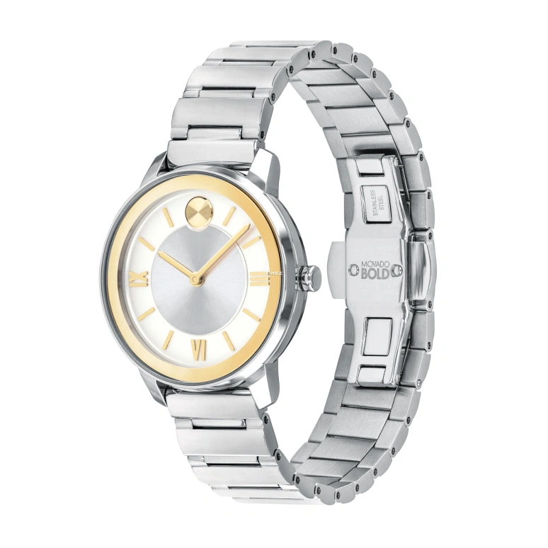 Movado,Movado BOLD 32mm,32mm,Stainless Steel,Silver,Quartz,Sapphire,Crystal Glass,Round,3600592