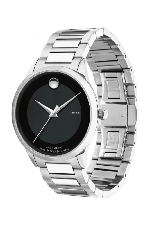Movado,Modern Classic 39.50mm,39.50mm,Stainless Steel,Black,Automatic,Sapphire,Crystal Glass,Round,0607132