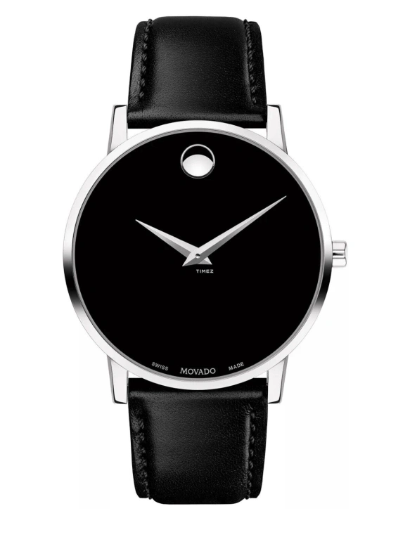 Movado,Other 31mm,31mm,Stainless Steel,Black,Quartz,Sapphire,Crystal Glass,Round,0604230 