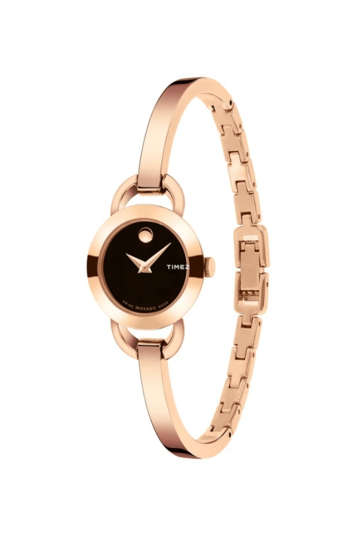Movado,Rondiro 22mm,22mm,Stainless Steel,Rose Gold,Black,Quartz,Sapphire,Crystal Glass,Round,0607065