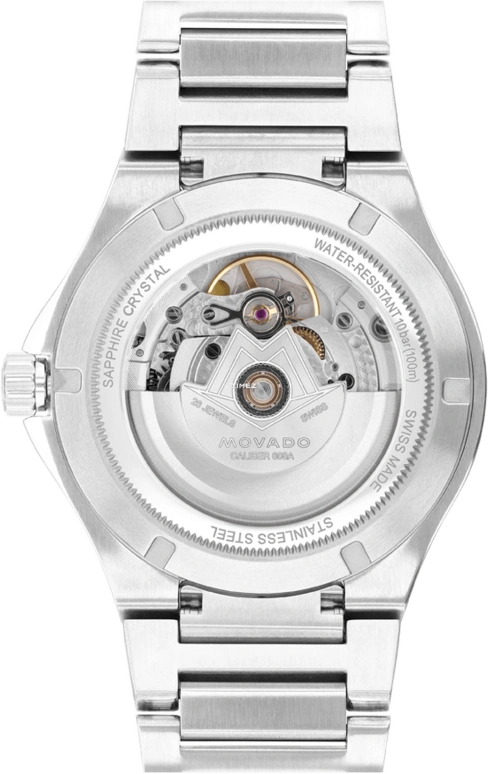 Movado,Movado SE 41mm,41mm,Stainless Steel,Green,Automatic,Day,Sapphire,Crystal Glass,0607645