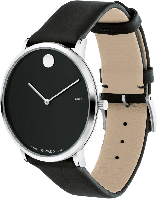 Movado,Modern 47 40mm,40mm,Stainless Steel,Black,Quartz,Sapphire,Round,0607262