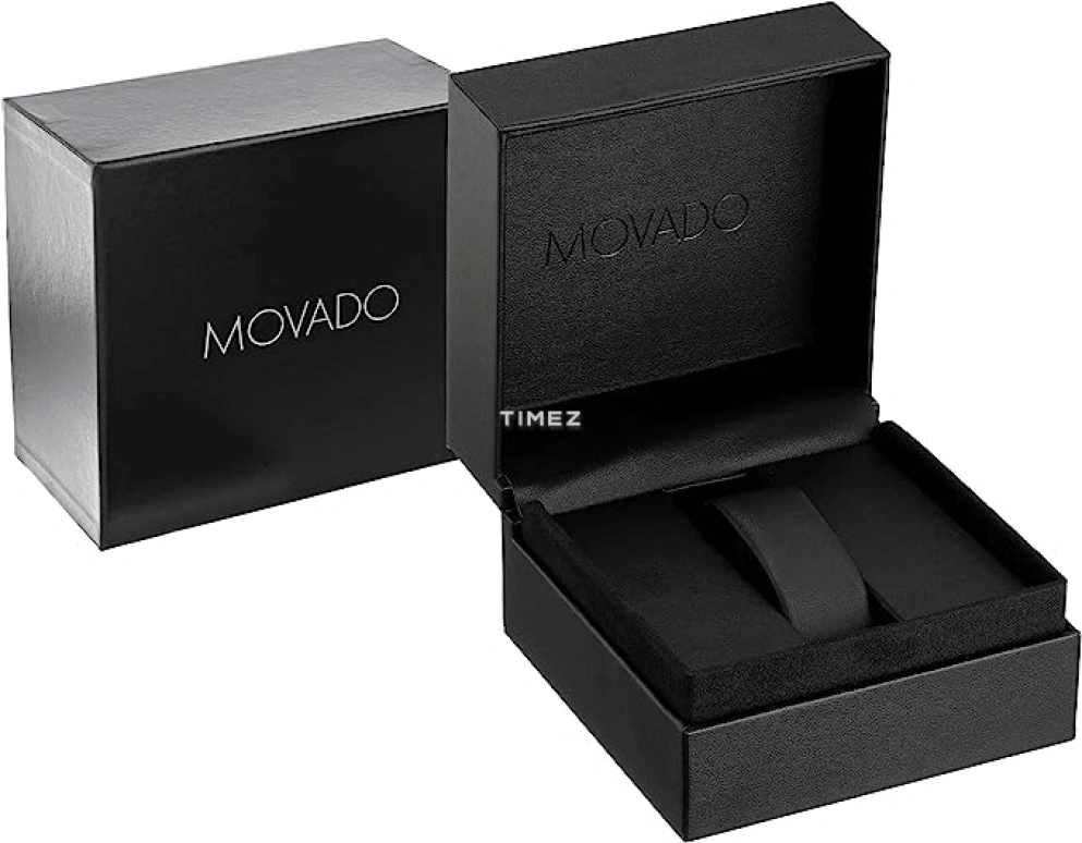 Movado,Museum Classic 42mm,42mm,Stainless Steel,Black,Quartz,Day,Sapphire,Crystal Glass,0606507 