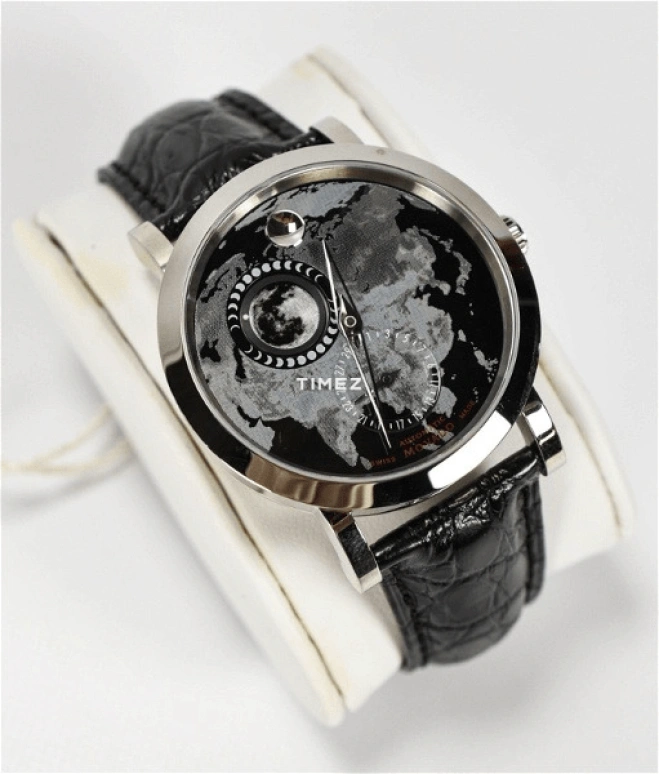 Movado,Red Label 42mm,42mm,Stainless Steel,Black,Automatic,Moonphase,Day,0606565