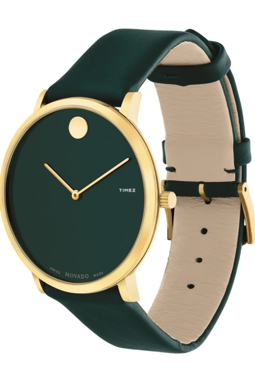 Movado,Modern 47 40mm,40mm,Stainless Steel,Dark Green,Quartz,Sapphire,Crystal Glass,Round,0607260