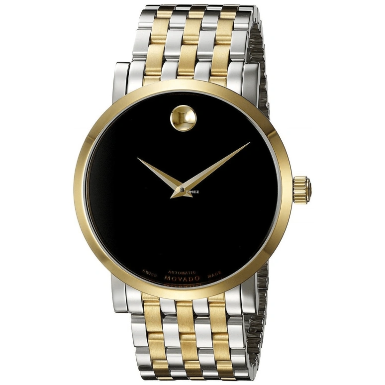 Movado,Red Label 42mm,42mm,Stainless Steel,Rolesor,Black,Automatic,Sapphire,Crystal Glass,Round,0607008