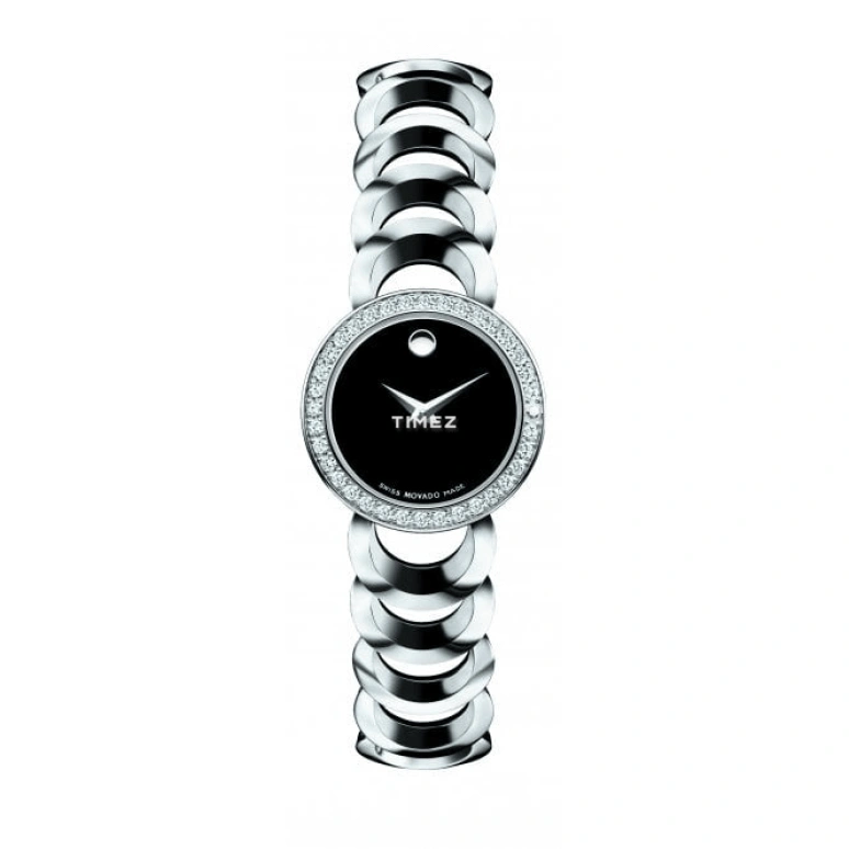 Movado,Rondiro 22mm,22mm,Stainless Steel,Black,Quartz,Sapphire,Crystal Glass,Round,0606251 