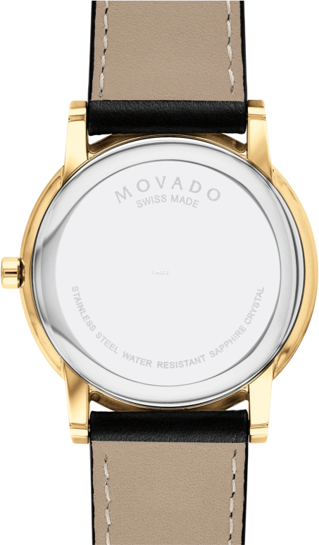 Movado,Museum Classic 40mm,40mm,Stainless Steel,Black,Quartz,Sapphire,Round,0607271